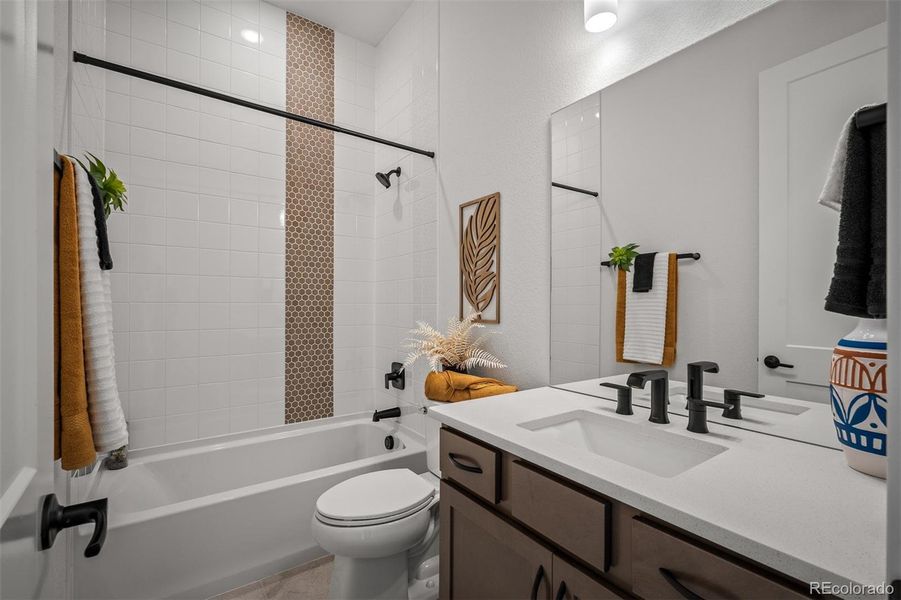 Furnished interior view inside a new home in Wolf Ranch - Enclave Collection, Colorado Springs (Image 7).