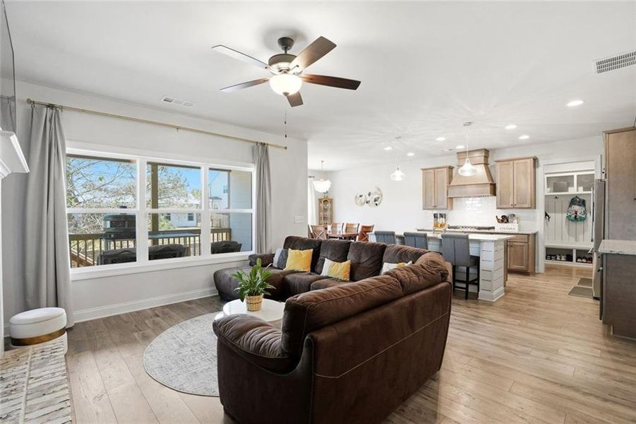Furnished interior view inside a new home in Calgary Downs, Winder (Image 12).