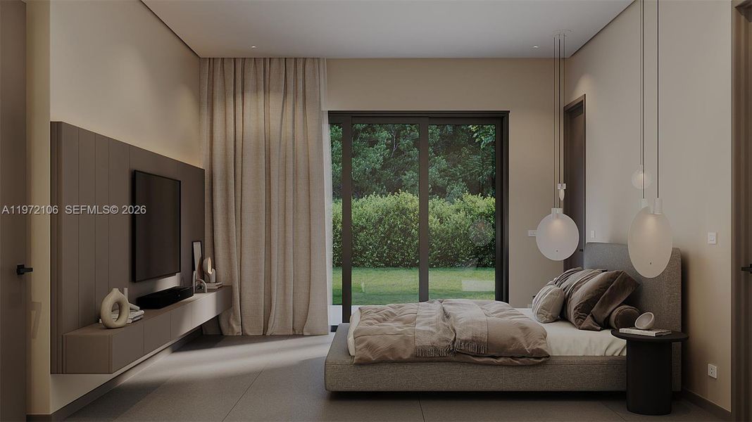 Furnished interior view inside a new home in , Plantation (Image 11).