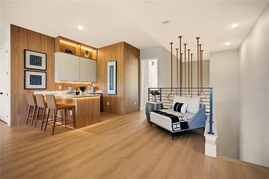 Furnished interior view inside a new home in Avalon Ridge, Winter Garden (Image 41).