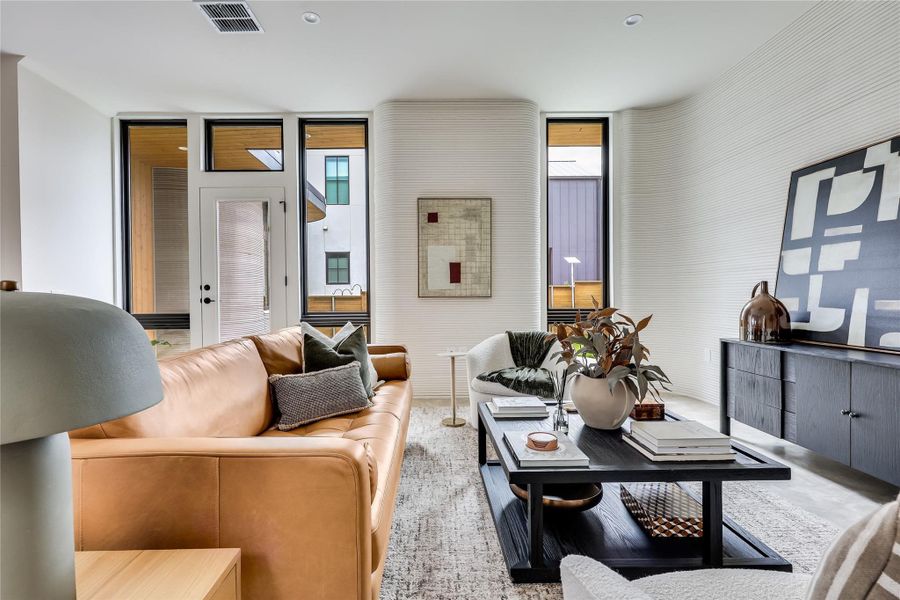 Furnished interior view inside a new home in , Austin (Image 16). Furnished interior view inside a new home in , Austin (Image 16).