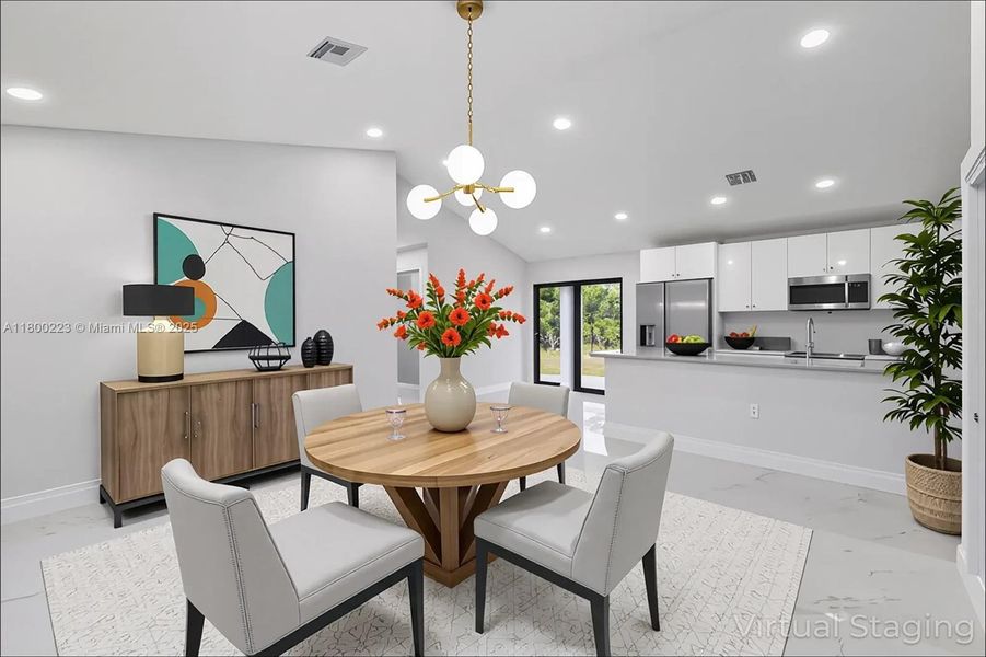 Furnished interior view inside a new home in , Lehigh Acres (Image 7). Furnished interior view inside a new home in , Lehigh Acres (Image 7).