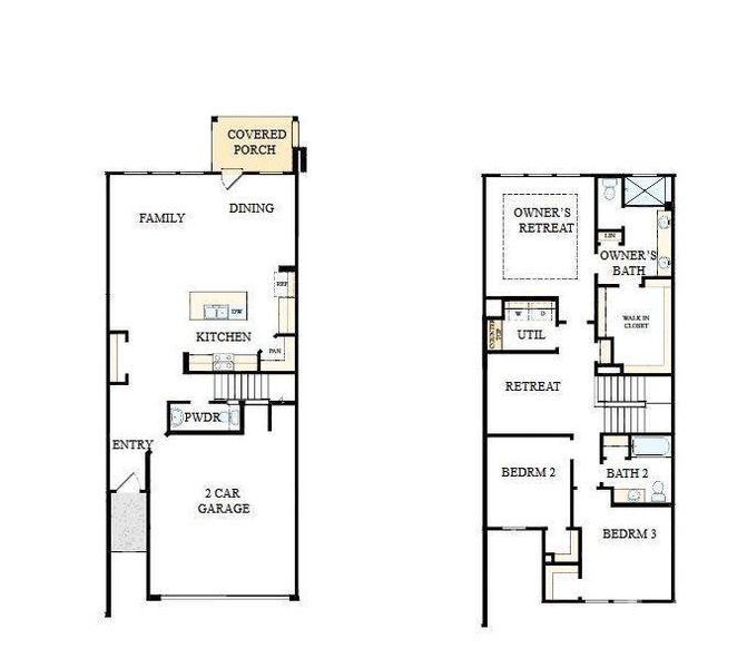 2D floor plan layout of this home in Westview Towns, Waxhaw, NC (Image 1). 2D floor plan layout of this home in Westview Towns, Waxhaw, NC (Image 1).
