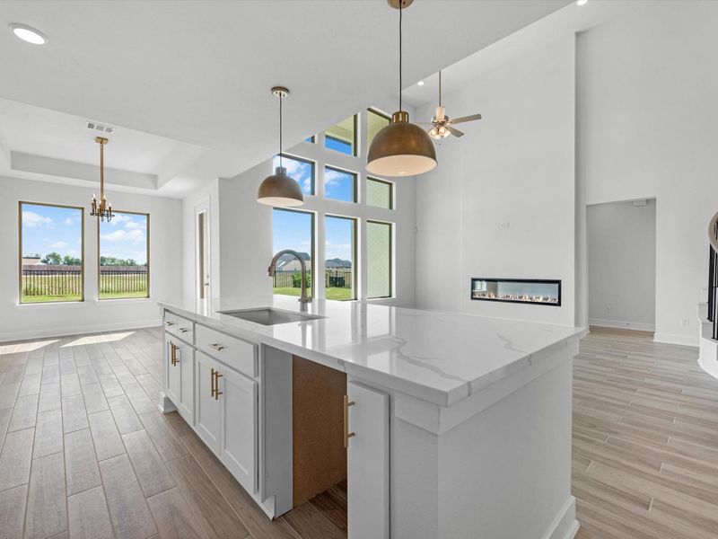 Furnished interior view inside a new home in Grange - 55', Katy (Image 9).