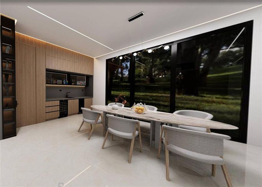 Furnished interior view inside a new home in , Atlanta (Image 10).