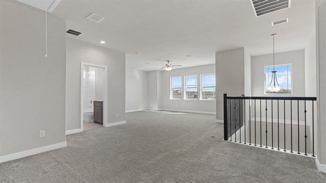 Spacious, unfurnished interior of a new home in Treeline, Justin (Image 31).