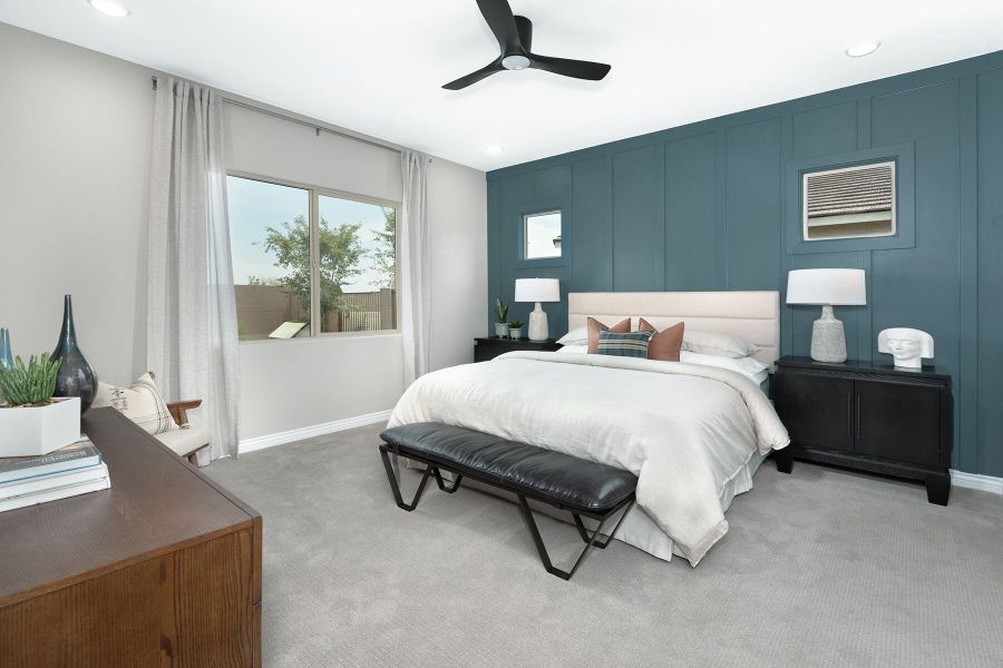 Representative furnished interior of a home built from the Harbor by Mattamy Homes in Miravida, Surprise (Image 9).