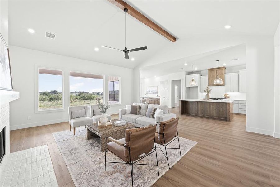 Furnished interior view inside a new home in , Temple (Image 11).