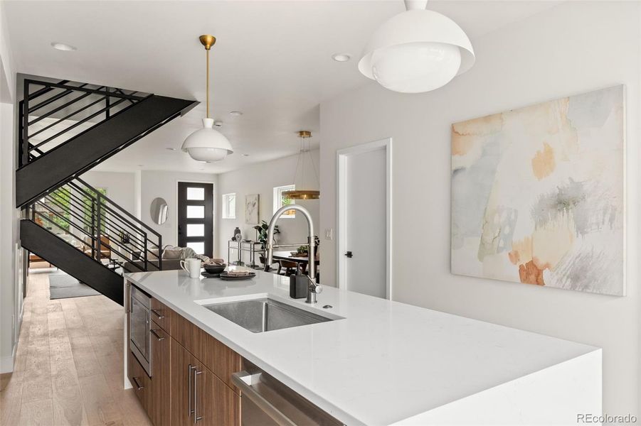 Furnished interior view inside a new home in , Denver (Image 4).