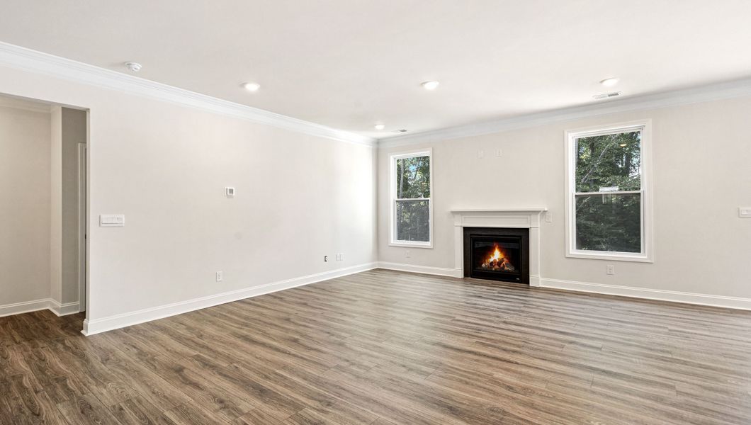 Representative unfurnished interior of a home built from the HAMPSHIRE by D.R. Horton in Seven Oaks, Greenwood (Image 16). Representative unfurnished interior of a home built from the HAMPSHIRE by D.R. Horton in Seven Oaks, Greenwood (Image 16).