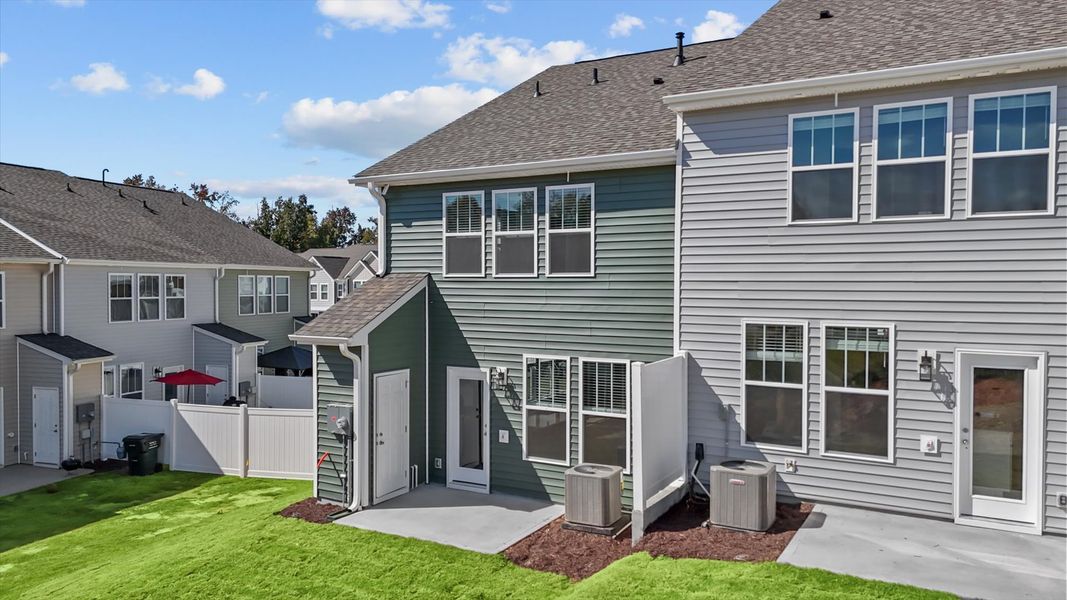 Exterior details and patio area of a home in Tyger Ridge, Moore (Image 23).