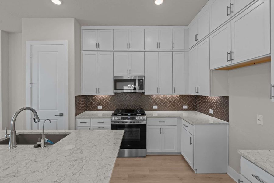 Furnished interior view inside a new home in Rose Hill, San Antonio (Image 10). Furnished interior view inside a new home in Rose Hill, San Antonio (Image 10).