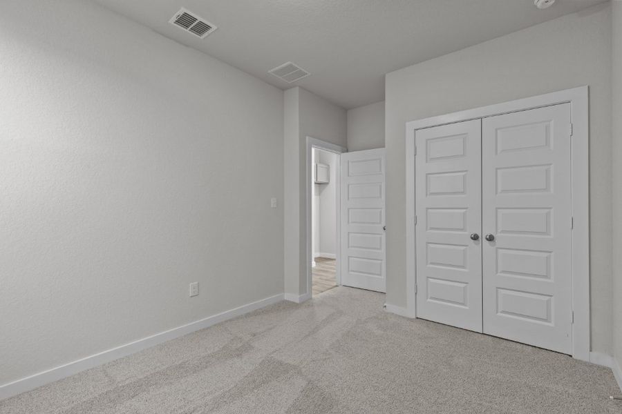 A room with white doors.