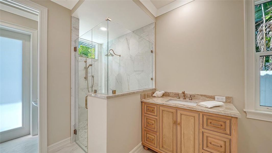 Furnished interior view inside a new home in , Sarasota (Image 36).