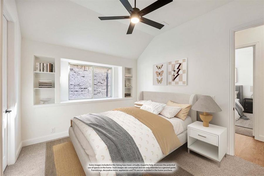 Furnished interior view inside a new home in Bear Creek Classic 60, Lavon (Image 15).