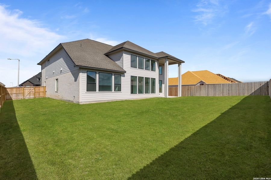 Exterior details and patio area of a home in Megan's Landing, Castroville (Image 3).
