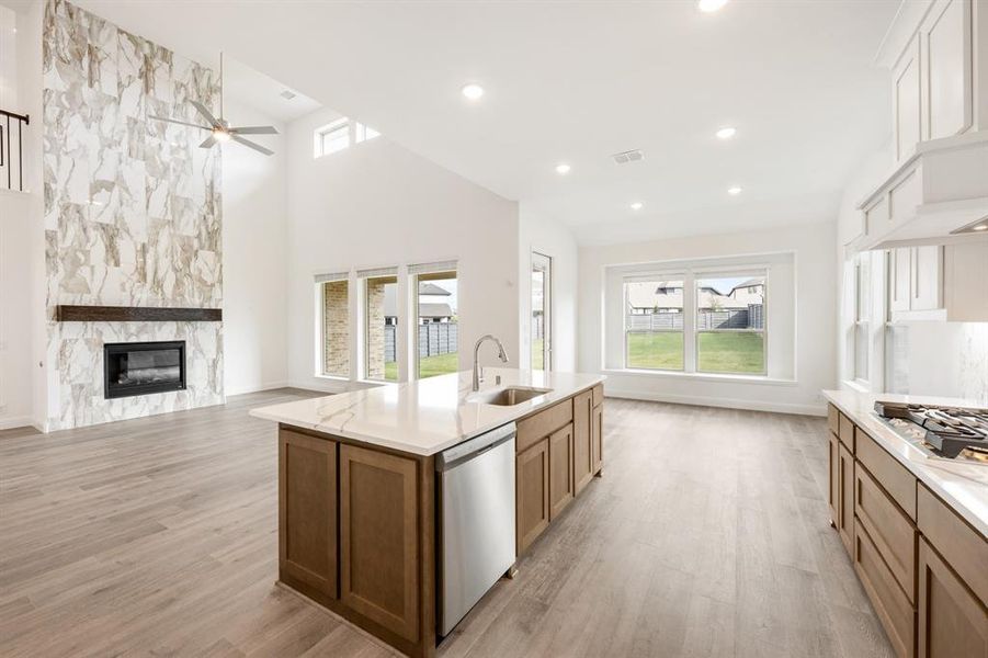 Furnished interior view inside a new home in Union Park Classic 60, Little Elm (Image 12). Furnished interior view inside a new home in Union Park Classic 60, Little Elm (Image 12).