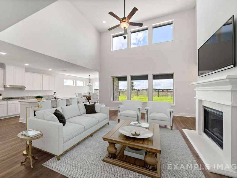 Representative furnished interior of a home built from the The Victoria A by Davidson Homes LLC in Lago Mar, Texas City (Image 6).