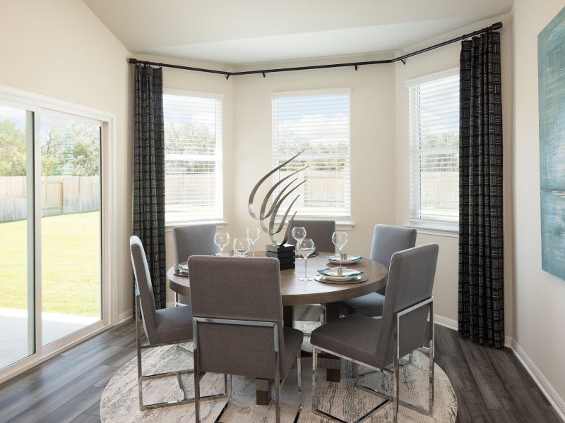 Enjoy plenty of natural light in the dining room.