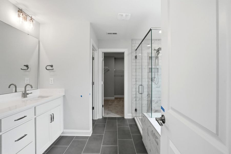Furnished interior view inside a new home in Enclave at Riverdale, Huntersville (Image 10).