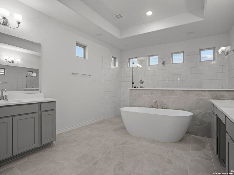 Furnished interior view inside a new home in Potranco Oaks, Castroville (Image 12). Furnished interior view inside a new home in Potranco Oaks, Castroville (Image 12).