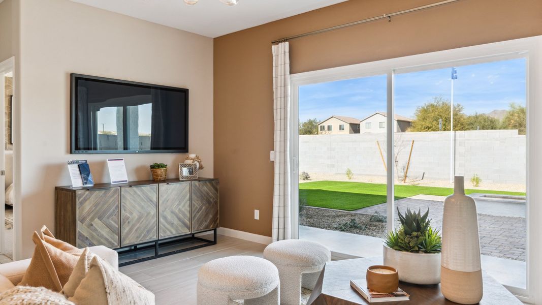 Furnished interior view inside a new home in Desert Moon Estates, Buckeye (Image 11). Furnished interior view inside a new home in Desert Moon Estates, Buckeye (Image 11).