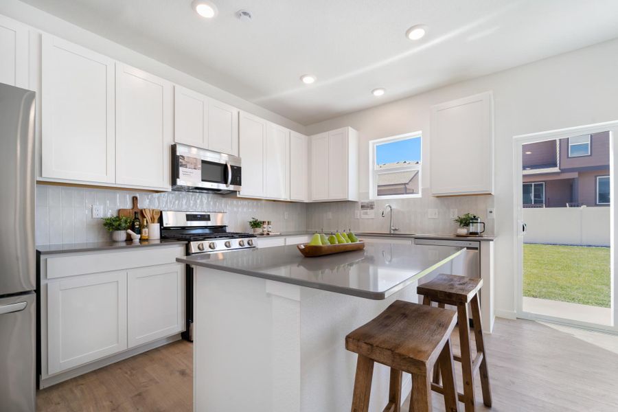 Furnished interior view inside a new home in Union Colony West, Greeley (Image 8).