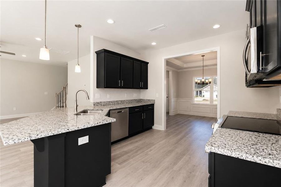 Furnished interior view inside a new home in Habersham Meadows, Demorest (Image 6).