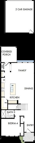 2D floor plan layout of this home in North Creek Village - Townhomes, Huntersville, NC (Image 2). 2D floor plan layout of this home in North Creek Village - Townhomes, Huntersville, NC (Image 2).
