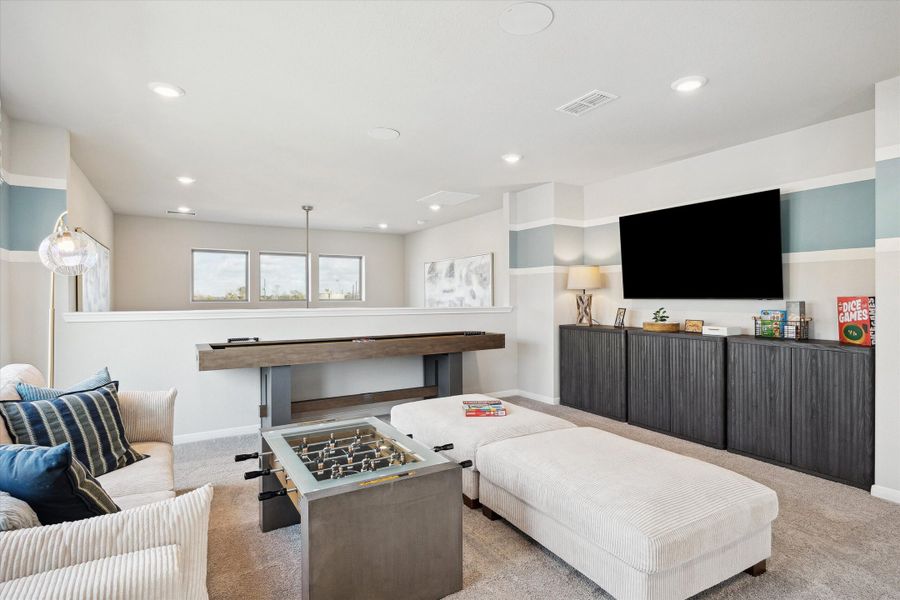 Representative furnished interior of a home built from the Jefferson (T) by Autograph Homes in Aldeana, Bonney (Image 13).