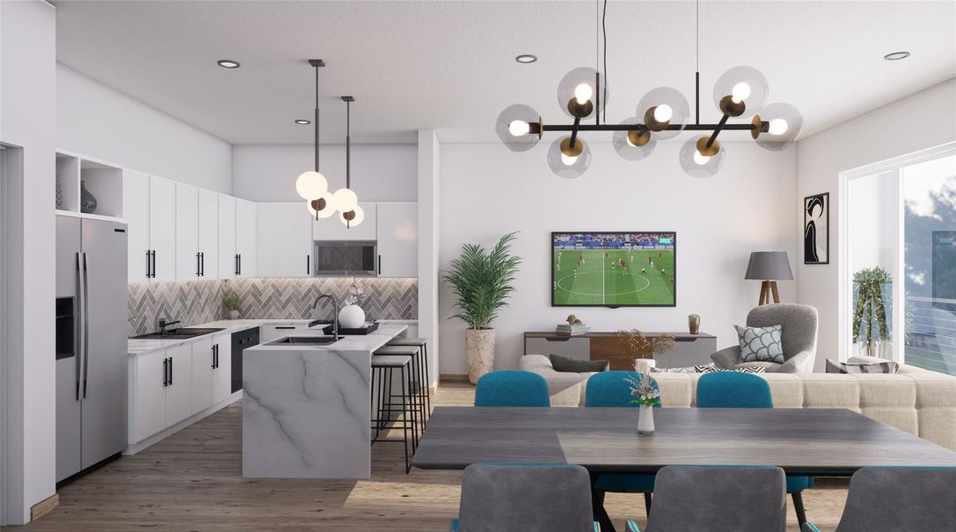 Furnished interior view inside a new home in , Houston (Image 13). Furnished interior view inside a new home in , Houston (Image 13).