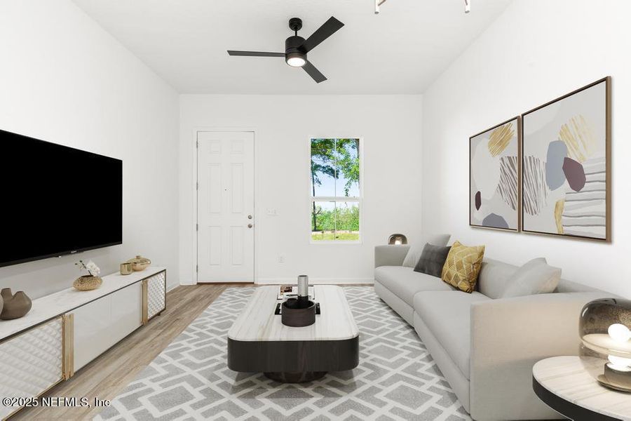 Furnished interior view inside a new home in , Jacksonville (Image 8). Furnished interior view inside a new home in , Jacksonville (Image 8).