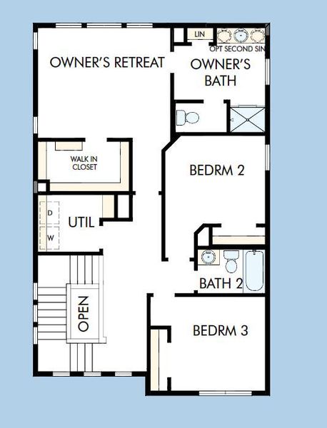 2D floor plan layout of this home in Point Hope - Cottage Collection, Charleston, SC (Image 3). 2D floor plan layout of this home in Point Hope - Cottage Collection, Charleston, SC (Image 3).