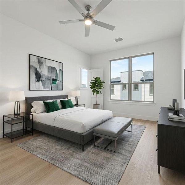 Furnished interior view inside a new home in , Farmers Branch (Image 6).