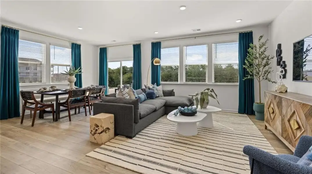 Furnished interior view inside a new home in Towns at Ivy Creek, Buford (Image 6).