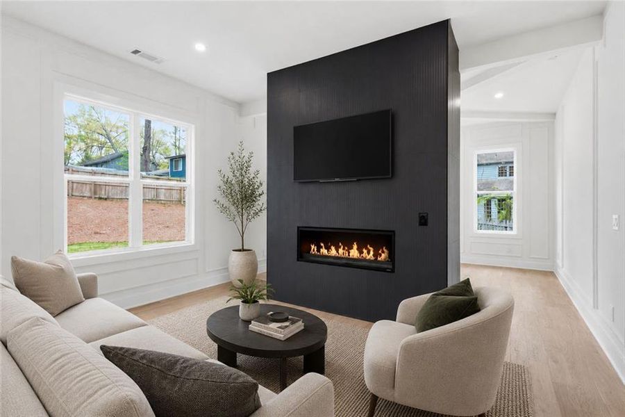 Furnished interior view inside a new home in , Marietta (Image 7).
