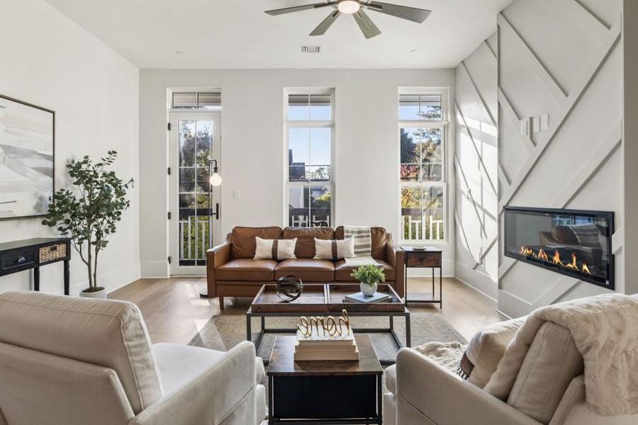 Furnished interior view inside a new home in , Alpharetta (Image 11).
