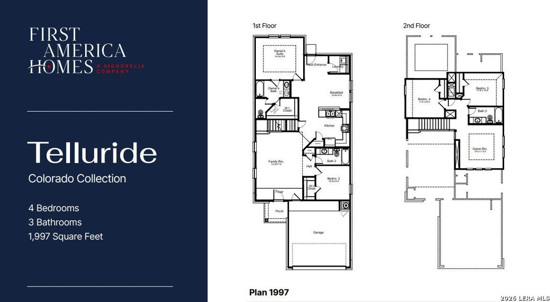2D floor plan layout of this home in Red Hawk Landing, San Antonio, TX (Image 3).