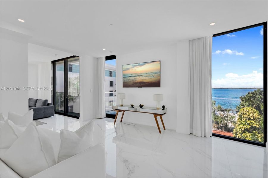 Furnished interior view inside a new home in , Miami Beach (Image 6).