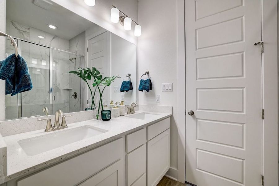 Representative furnished interior of a home built from the Pecos by Pacesetter Homes in Avery Centre, Round Rock (Image 14).