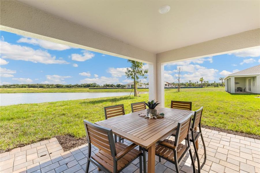 Exterior details and patio area of a home in Coral Lakes - Tradition & Express, Punta Gorda (Image 3). Exterior details and patio area of a home in Coral Lakes - Tradition & Express, Punta Gorda (Image 3).