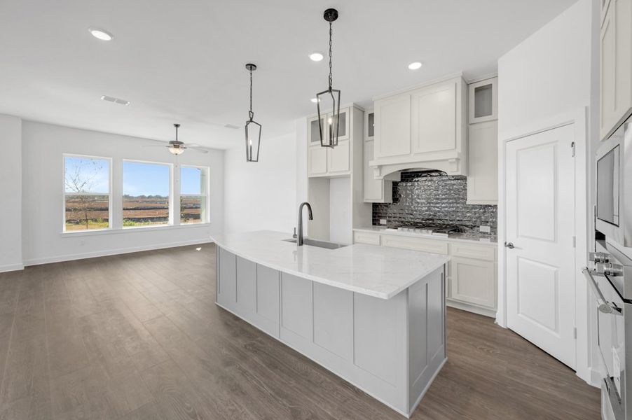 Representative furnished interior of a home built from the The Enterprise by David Weekley Homes in Two Step Farm 35', Montgomery (Image 7).