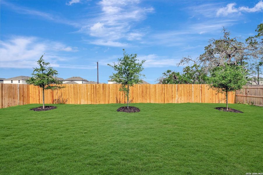 Exterior details and patio area of a home in Davis Ranch 60', San Antonio (Image 4). Exterior details and patio area of a home in Davis Ranch 60', San Antonio (Image 4).