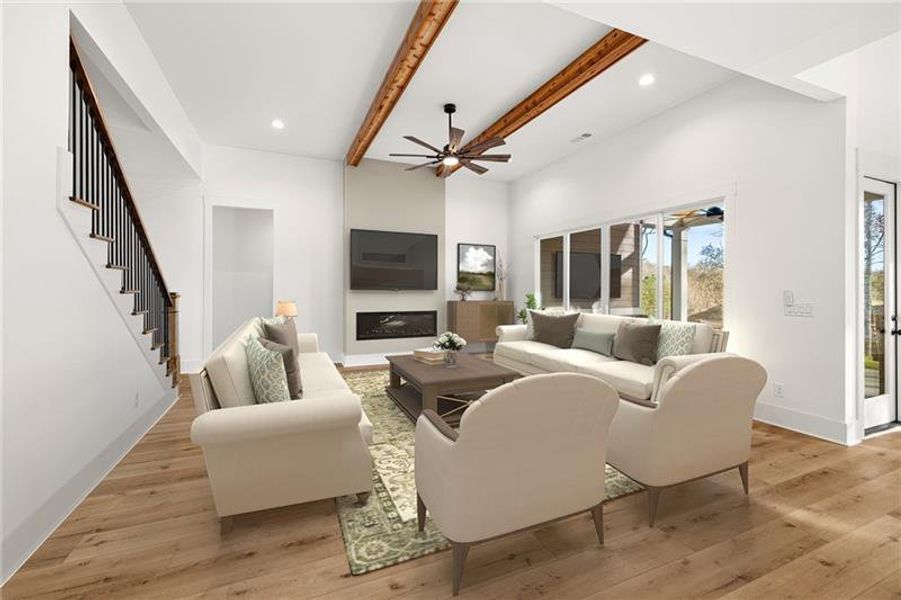 Furnished interior view inside a new home in , Jefferson (Image 9).
