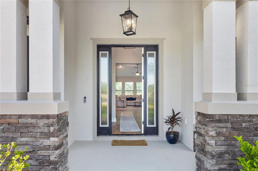 Exterior details and patio area of a home in Bella Terra, Hudson (Image 4).