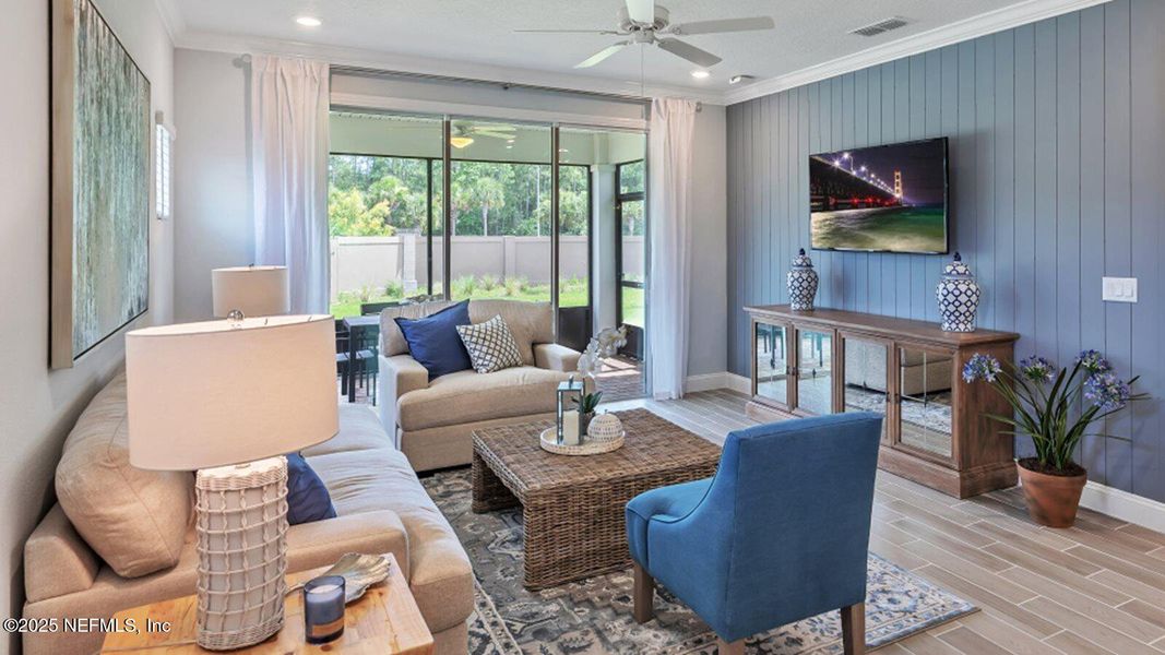 Furnished interior view inside a new home in Stillwater | Active Adult 55+: Stillwater - Villas, St. Johns (Image 14). Furnished interior view inside a new home in Stillwater | Active Adult 55+: Stillwater - Villas, St. Johns (Image 14).