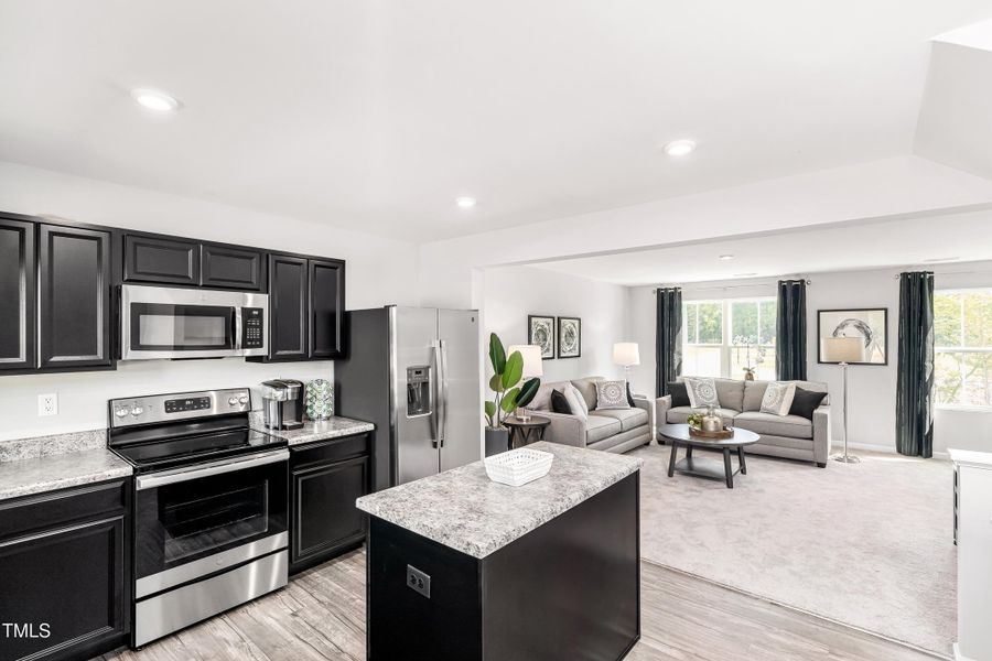 Juniper kitchen and Living room