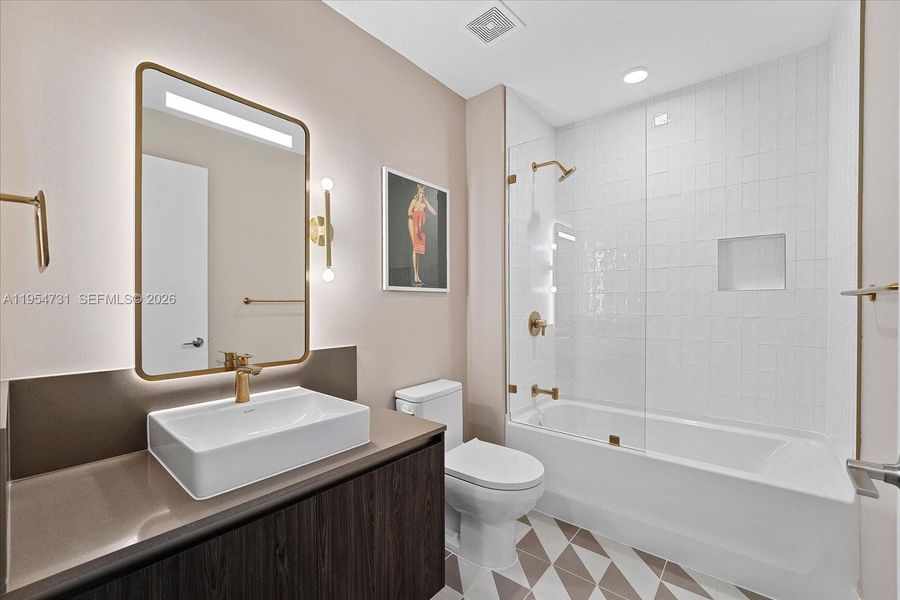 Furnished interior view inside a new home in , Miami (Image 8).