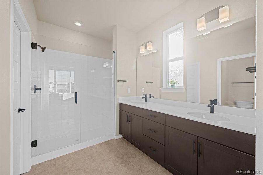 Furnished interior view inside a new home in Painted Prairie, Aurora (Image 11).