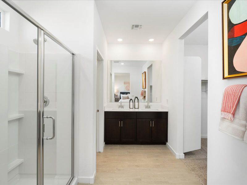 Bathroom in the Jubilee Floorplan at Bella Vista Trails